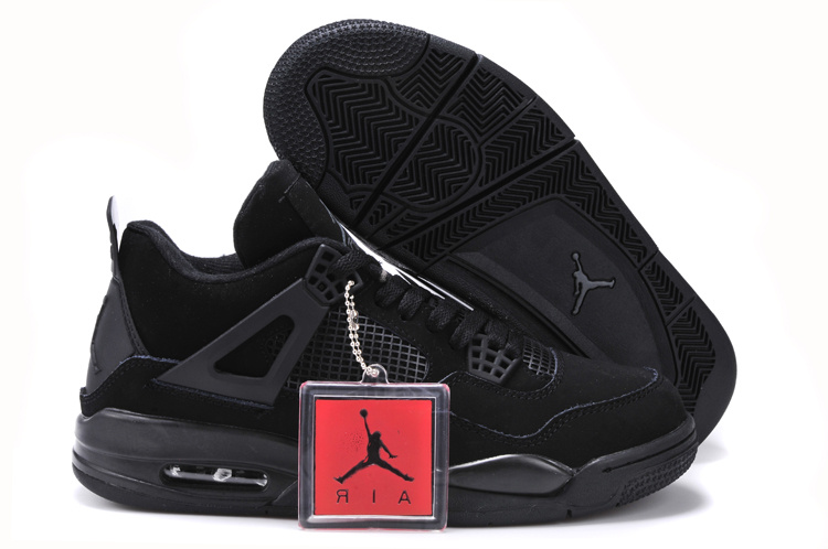 Air Jordan 4 Men Shoes Black Online